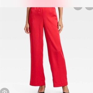 a new day Red Wide Leg Women's Pants